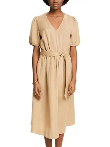 Produktbild: ESPRIT Damen 034ee1e377 Kleid, 270/Beige, 42