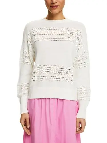 Produktbild: ESPRIT Damen 034ee1i306 Pullover, 110/Off White, S