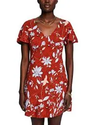 Produktbild: ESPRIT Damen 043EE1E323 Kleid, 873/CORAL ORANGE 4, XXS
