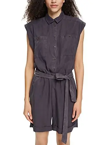 Produktbild: ESPRIT Damen 052EE1L301 Overalls, 010/ANTHRACITE, 34