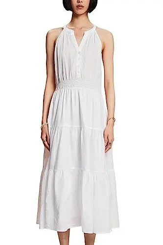 Produktbild: ESPRIT Damen 053EE1E309 Kleid, 100/WHITE, 40