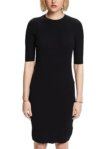 Produktbild: ESPRIT Damen 083EE1E308 Kleid, 001/BLACK, XL