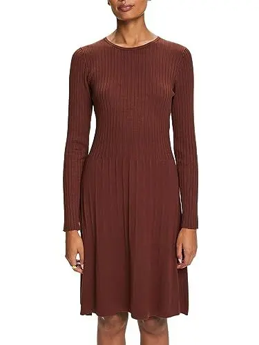 Produktbild: ESPRIT Damen 093EE1E303 Kleid, 210/BROWN, XL
