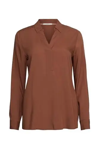 Produktbild: ESPRIT Damen 093EE1F301 Bluse, 225/TOFFEE, L