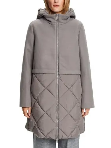Produktbild: ESPRIT Damen 093EO1G329 Jacke, 044/LIGHT Grey 5, M