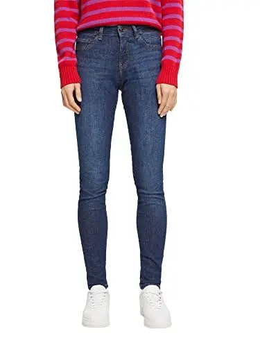 Produktbild: ESPRIT Damen 102EE1B337 Jeans, 901/BLUE Dark WASH, 24/34
