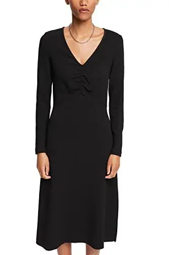 Produktbild: ESPRIT Damen 112EE1E307 Kleid, 001/BLACK, L