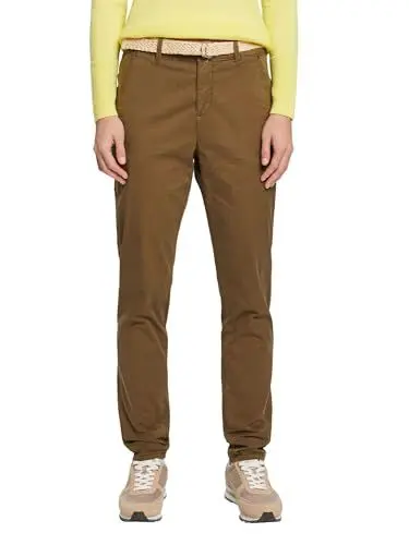 Produktbild: ESPRIT Damen 993ee1b312 Hose, 350/Khaki Green, 30W x 34L