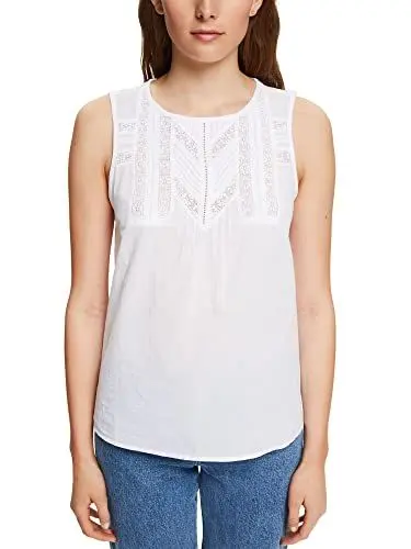Produktbild: ESPRIT Damen Bluse 042ee1f337, Weiß, M