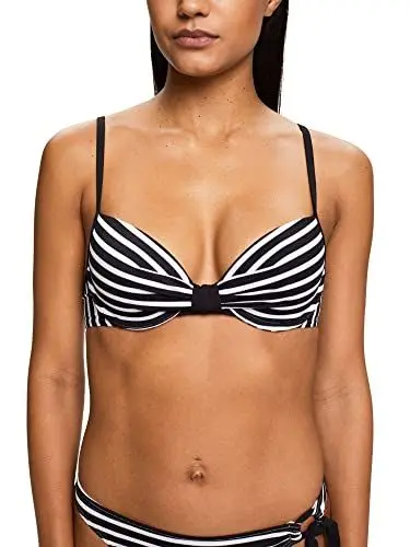 Produktbild: ESPRIT Damen Hamptons Beach Ay Rcs Pad.bra Bikini, Black 3, B EU