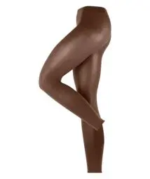 Produktbild: ESPRIT Damen Leggings Cotton W Le Baumwolle einfarbig 1 Stück, Braun Rosewood 5225, 40-42