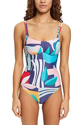 Produktbild: ESPRIT Damen Newport Beach RCS Swimsuit Badeanzug, Ink 3 C, 42 B