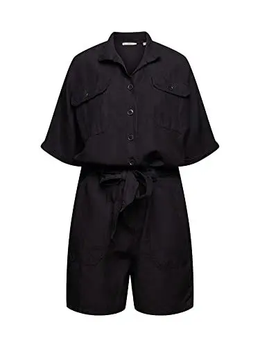 Produktbild: ESPRIT Damen Overalls 062ee1l301, Schwarz, 34