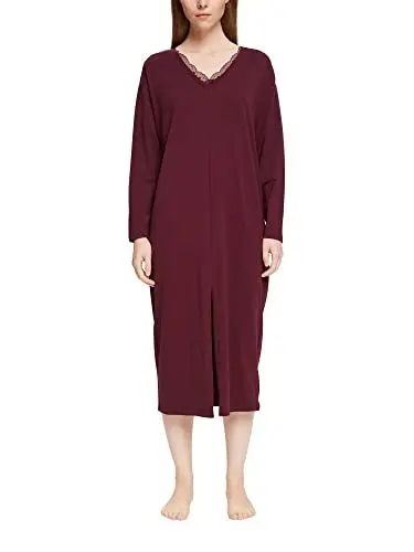 Produktbild: ESPRIT Damen Seasonal LACE 2 SUS Nightshirt Nachthemd, Bordeaux RED, 38
