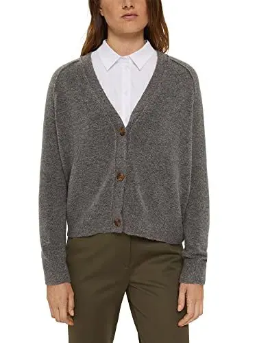 Produktbild: ESPRIT Damen Strickjacke 991ee1i326, 019/Gunmetal 5, L