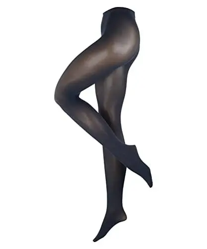 Produktbild: ESPRIT Damen Strumpfhose 50 DEN W Ti halb-blickdicht einfarbig 1 Stück, Blau Marine 6120-O, 40-42