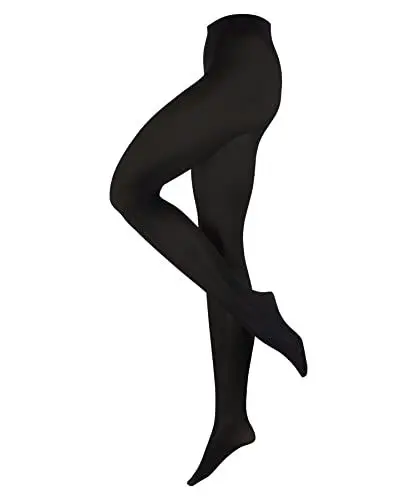 Produktbild: ESPRIT Damen Strumpfhose 50 DEN W Ti halb-blickdicht einfarbig 1 Stück, Schwarz Black 3000-O, 40-42
