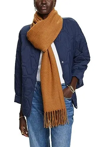 Produktbild: ESPRIT Damen 993EA1Q314 Mode-Schal, 235/CARAMEL, 1SIZE