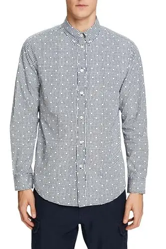Produktbild: ESPRIT Herren 014ee2f312 Hemd, 400/Navy, XL