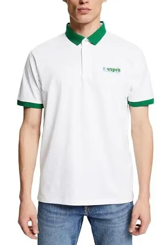 Produktbild: ESPRIT Herren 043CC2K309 Polohemd, 100/WHITE, XL