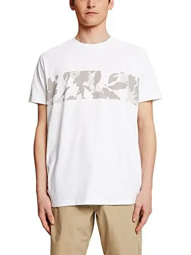 Produktbild: ESPRIT Herren 043EE2K313 T-Shirt, 100/WHITE, XL
