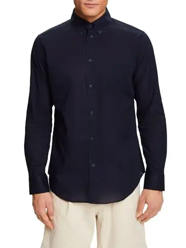 Produktbild: ESPRIT Herren 044ee2f302 Hemd, 400/Navy, L