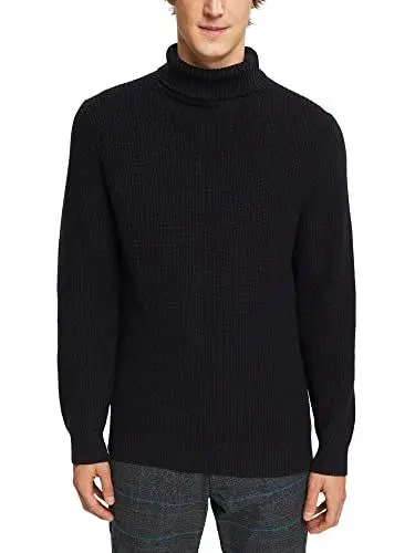 Produktbild: ESPRIT Herren 112EE2I302 Pullover, 001/BLACK, L