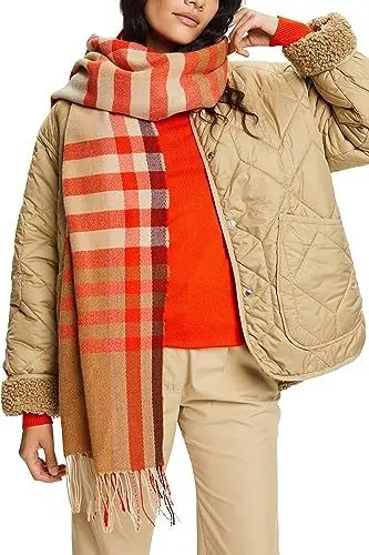 Produktbild: ESPRIT Damen 993EA1Q316 Mode-Schal, 235/CARAMEL, 1SIZE