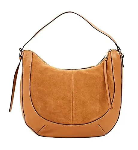 Produktbild: ESPRIT Ledertasche im Material-Mix-Design