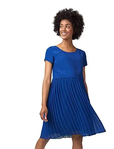 Produktbild: ESPRIT Maternity Damen Dress Mix Nursing ss Kleid, Blau (Bright Blue 410), (Herstellergröße: 36)