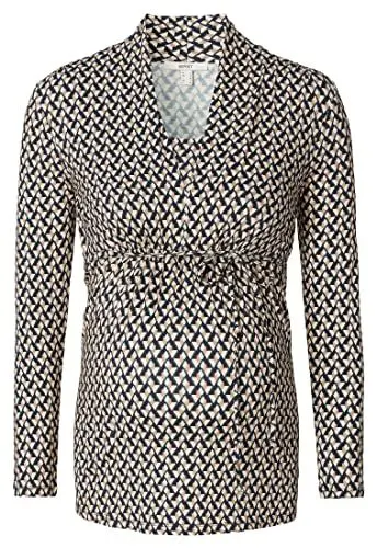 Produktbild: ESPRIT Maternity Damen Nursing Long Sleeve Allover Print T-Shirt, Dark Blue - 405, L EU