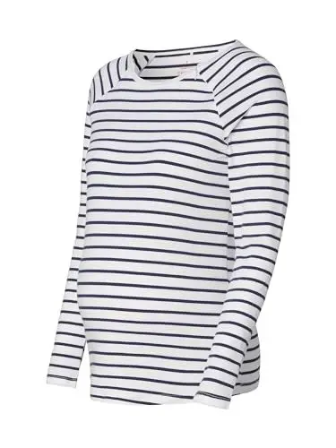 Produktbild: ESPRIT Maternity Damen Nursing Long Sleeve Stripe T-Shirt, Dunkles Marineblau 402, XX-Large