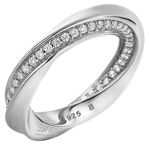 Produktbild: Esprit Collection Damen-Ring 925 Sterling Silber rhodiniert Kristall Zirkonia Olympia Glamline weiß