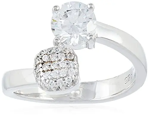 Produktbild: Esprit Damen-Ring Composition 925 Silber rhodiniert Zirkonia weiß Brillantschliff