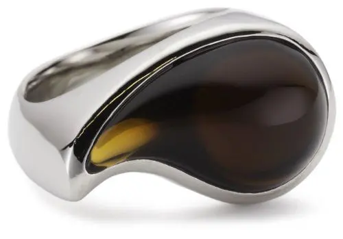 Produktbild: Esprit Damen-Ring drip drop 1 Glasperle braun Edelstahl Gr. 17 S.ESRG11567E170