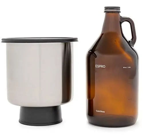 Produktbild: ESPRO Cold Brew, Kaffeebereiter für kaltgebrühten Kaffee oder Tee, 1,89 Liter, edelstahl