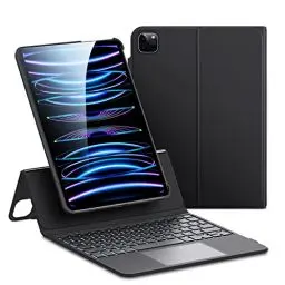 Produktbild: ESR für iPad Air 11 Zoll (M3/M2, 2025/2024), Pro 11 (2022/2021/2020/2018), Air 5th/4th Tastatur Hülle mit Trackpad, Magnetisch Abnehmbare Keyboard, Hoch-/Querformat, Schwarz