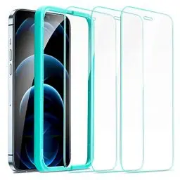 Produktbild: ESR für iPhone 12 Pro Max für Panzerglas, Displayschutzfolie 3 Stück, gehärtete Glasfolie mit einfachem Befestigungswerkzeug, 9H Härte, Vollbildschirm Schutzfolie iPhone 12 Pro Max, HD klar, kratzfest