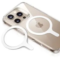 Produktbild: ESR 2 Stück Magnet Ring Aufkleber für MagSafe Ring, MagSafe Sticker 360, Universelles Magnetisches Kabelloses Laden Umwandlungskit, für iPhone 16/16e/15/14/13/12/11/X, Samsung S24/S23/S21/S20/S10,Weiß