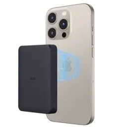 Produktbild: ESR HaloLock Wireless 10000 mAh Powerbank für MagSafe, Kabelloses Akku mit USB-C Kabel, magnetische Batterie Pack kompatibel mit iPhone 15/15 Pro/15 Pro Max/15 Plus und 14/13/12 Series, Schwarz