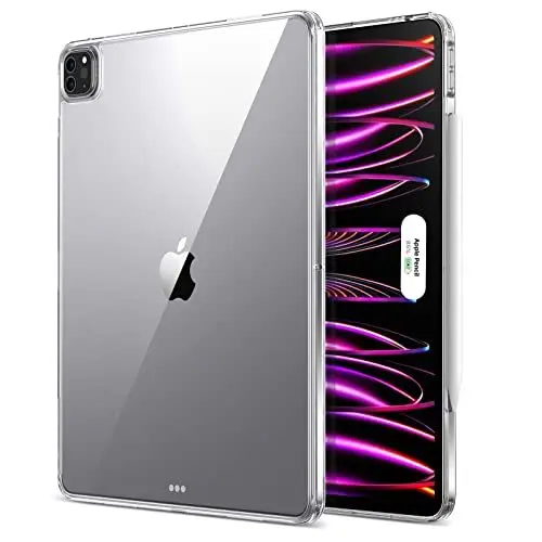 Produktbild: ESR Hybrid Rückschale für iPad Pro 12.9 Hülle (2022/2021), iPad Pro 12.9 Case, dünn und leicht, vergilbungsbeständig, Harte Rückseite, kompatibel mit Pencil 2, Klar