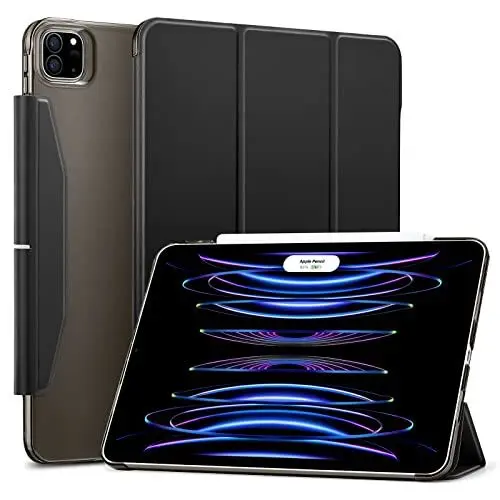 Produktbild: ESR für iPad Pro 11 Hülle Trifold (2022/2021), iPad Pro 11 Case, lichtdurchlässige Standhülle mit Verschluss, Automatisches Ruhen und Wecken, Pencil 2 Kompatibel, Schwarz
