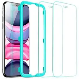 Produktbild: ESR für Panzerglas für iPhone 11/iPhone XR Schutzfolie, Face-ID kompatibel Displayschutzfolie, Hüllenfreundlich Hochwertiger Displayschutz mit Montagerahmen, 2 Stück
