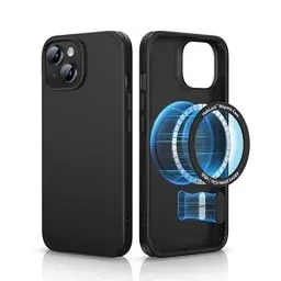 Produktbild: ESR für iPhone 13 Hülle und iPhone 14 Hülle, kompatibel mit MagSafe, Classic Hybrid Magnet handyhülle mit HaloLock, Militärnorm Sturzschutz Case, Kratzfeste Rückseite, Schwarz