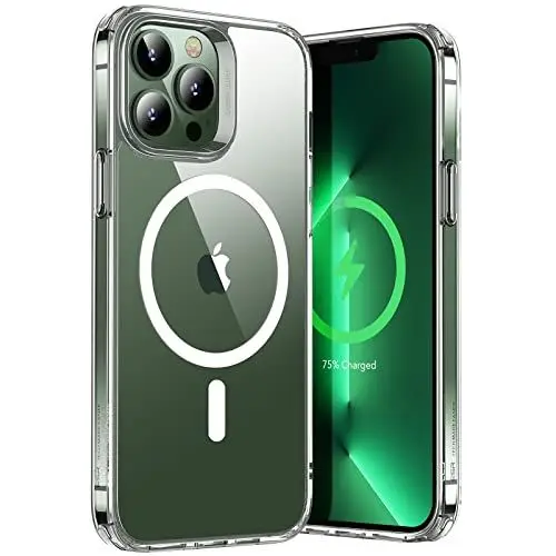 Produktbild: ESR für iPhone 13 Pro Max Hülle, Kompatibel mit MagSafe, Classic Hybrid Magnet Handyhülle iPhone 13 Pro Max Case Militärnorm Sturzschutz Kratzfeste Rückseite, Klar