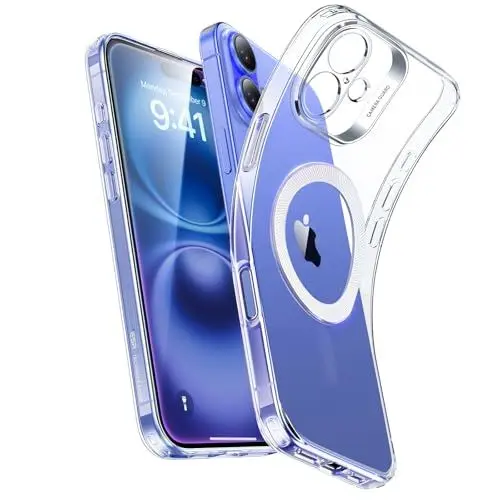 Produktbild: ESR für iPhone 16 Hülle, Kompatibel mit MagSafe, Kameraschutz Stoßfeste Dünne Handyhülle für iPhone 16 Case, Widersteht Vergilbung und Kratzern, Magnetische Silikon Schutzhülle, Zero Serie, Klar
