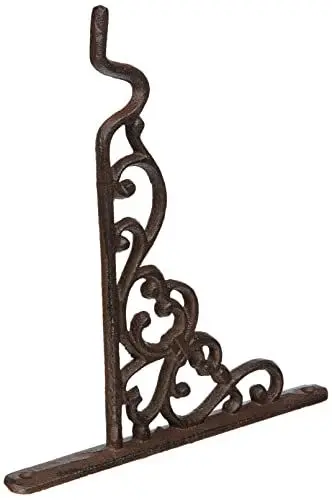Produktbild: Esschert Design Wandhaken, Blumenhaken für Blumenampel, Hängekörbe, Größe S, ca. 21 cm x 2,4 cm x 19 cm