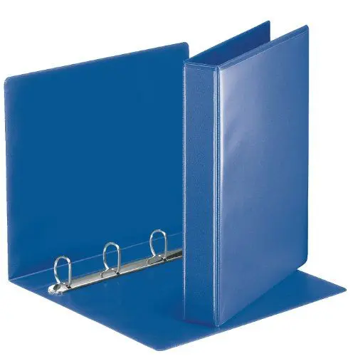 Produktbild: Esselte 49715 Ringbuch Präsentation, mit Taschen, A4, PP, 4 Ringe, 30 mm, blau