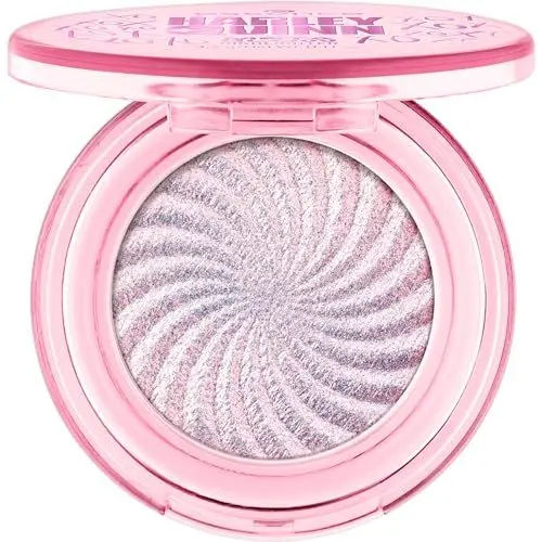Produktbild: essence Harley Quinn Meta Glow Highlighter, Nr. 01, Pink, definierend, schimmernd, holographisch, glitzernd, vegan, ölfrei, ohne Parabene, ohne Mikroplastikpartikel, 1er Pack (3.2g)