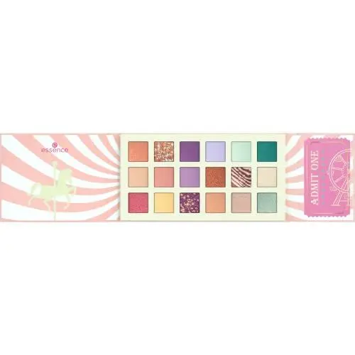 Produktbild: essence READY FOR A RIDE? EYESHADOW PALETTE, Lidschatten, Nr. 01, Mehrfarbig, 18 Farben, vegan, ohne Mikroplastikpartikel, Nanopartikel frei, ohne Parfüm, 1er Pack (18g)